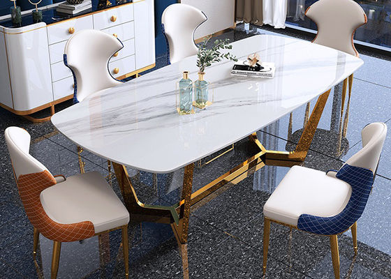 Tavolo da pranzo di marmo di lusso 130cmx80cmx77cm moderno