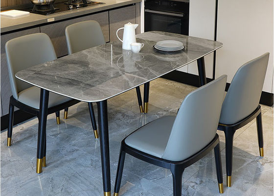 Tavolo da pranzo di marmo di lusso della famiglia, tavolo da pranzo di marmo del controsoffitto