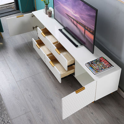 Tabella del centro del salone e forma lunga di lusso del ferro del marmo del Governo della TV