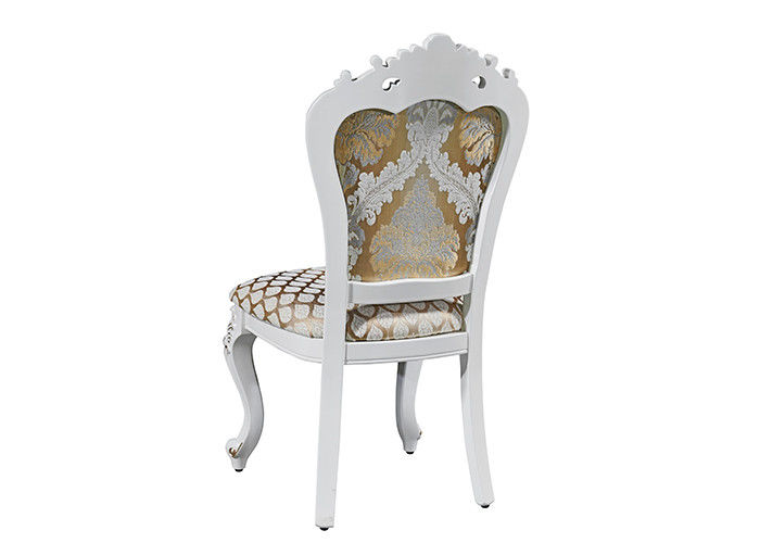 Retro sedie pranzanti europee di scultura di legno eleganti della famiglia