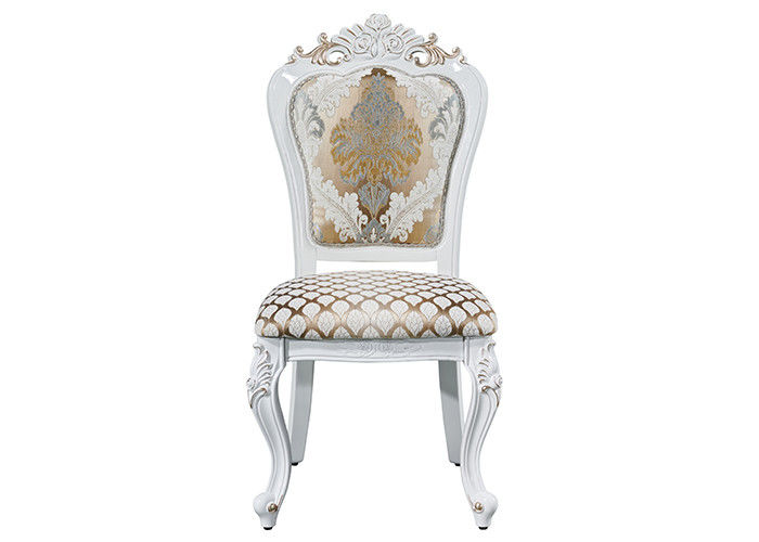 Retro sedie pranzanti europee di scultura di legno eleganti della famiglia