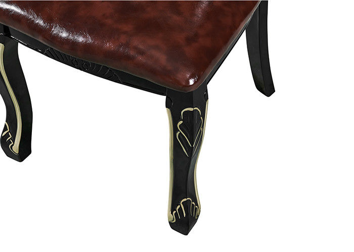 Sedie pranzanti europee di Ebony Solid Wood Carved Sponge