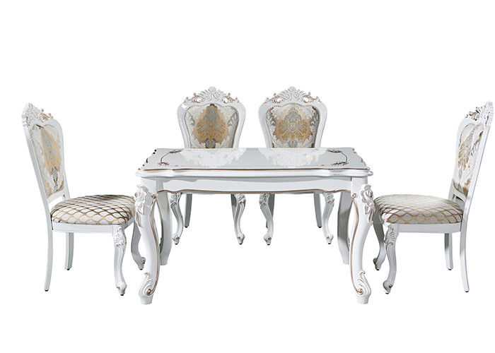 Tabella di lusso di retro progettazione minimalista moderna rettangolare di marmo bianca del tavolo da pranzo