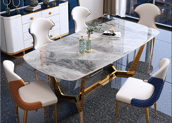 Tavolo da pranzo di marmo di lusso 130cmx80cmx77cm moderno