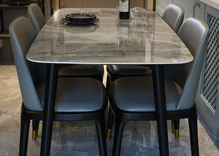 Tavolo da pranzo di marmo di lusso della famiglia, tavolo da pranzo di marmo del controsoffitto