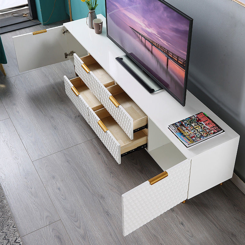 Tabella del centro del salone e forma lunga di lusso del ferro del marmo del Governo della TV