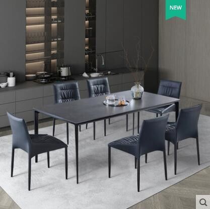 Graffio di lusso leggero nordico del tavolo da pranzo del marmo del minimalista resistente